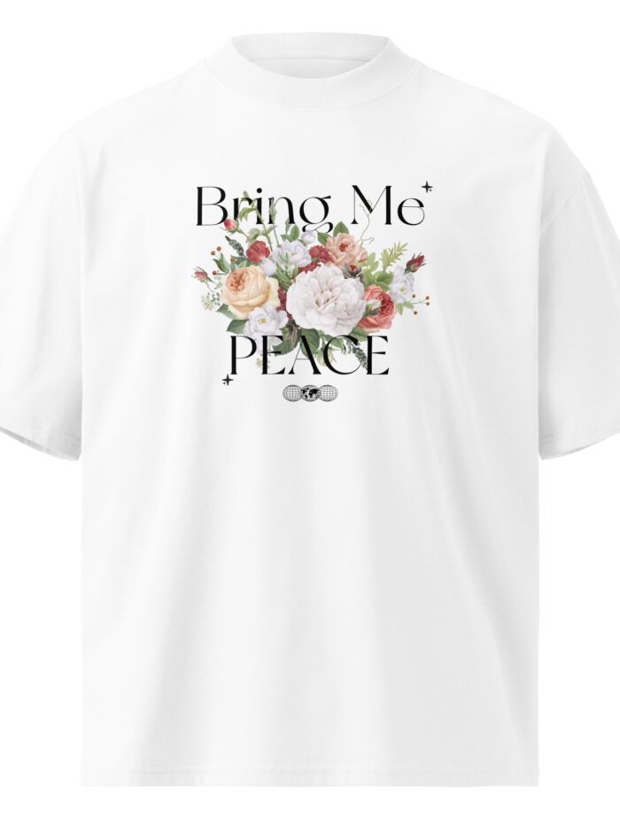 Unisex organic oversized high neck t-shirt